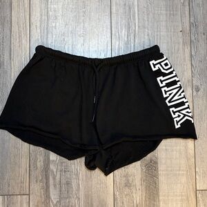 PINK Victoria's Secret Black Lounge Shorts